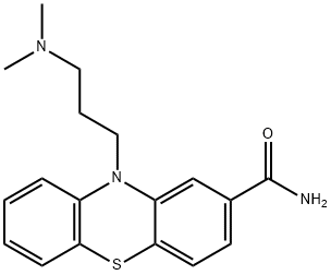 10H-Phenothiazine-2-carboxamide, 10-[3-(dimethylamino)propyl]- 结构式