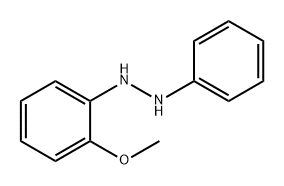 Hydrazine, 1-(2-methoxyphenyl)-2-phenyl- Struktur