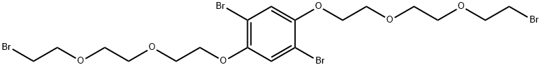 1,4-Dibromo-2,5-bis[2-[2-(2-bromoethoxy)ethoxy]ethoxy]benzene Structure