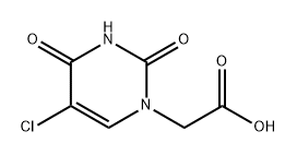 1(2H)-Pyrimidineacetic acid, 5-chloro-3,4-dihydro-2,4-dioxo- Struktur