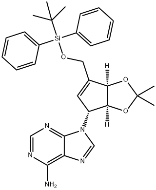 9H-Purin-6-amine, 9-[(3aS,4R,6aR)-6-[[[(1,1-dimethylethyl)diphenylsilyl]oxy]methyl]-3a,6a-dihydro-2,2-dimethyl-4H-cyclopenta-1,3-dioxol-4-yl]-