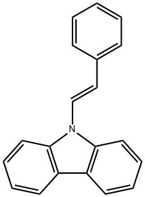 9H-Carbazole, 9-[(1E)-2-phenylethenyl]- Struktur