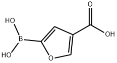 3-Furancarboxylic acid, 5-borono- Structure