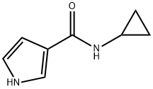 1H-Pyrrole-3-carboxamide, N-cyclopropyl- Struktur