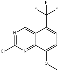 Quinazoline, 2-chloro-8-methoxy-5-(trifluoromethyl)- 结构式