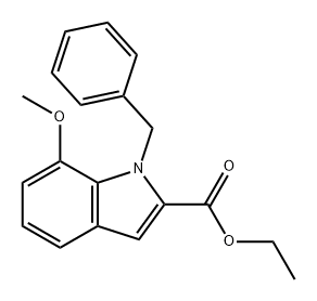 1H-Indole-2-carboxylic acid, 7-methoxy-1-(phenylmethyl)-, ethyl ester