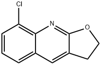 8-CHLORO-2,3-DIHYDROFURO(2,3-B)QUINOLINE 结构式