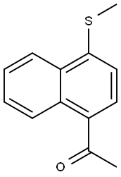Ethanone, 1-[4-(methylthio)-1-naphthalenyl]- Structure