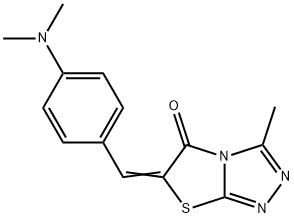 Thiazolo[2,3-c]-1,2,4-triazol-5(6H)-one, 6-[[4-(dimethylamino)phenyl]methylene]-3-methyl-