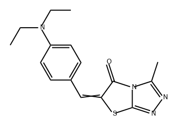 Thiazolo[2,3-c]-1,2,4-triazol-5(6H)-one, 6-[[4-(diethylamino)phenyl]methylene]-3-methyl-