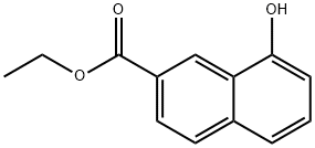 2-Naphthalenecarboxylic acid, 8-hydroxy-, ethyl ester, 95361-02-7, 结构式