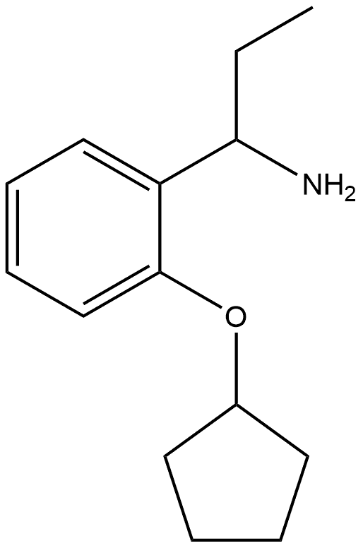 1-(2-Cyclopentyloxyphenyl)propylamine Struktur