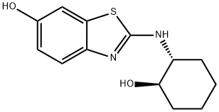 6-BENZOTHIAZOLOL, 2-[[(1R,2R)-2-HYDROXYCYCLOHEXYL]AMINO]-,953771-28-3,结构式