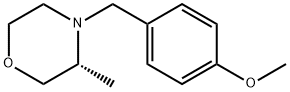 Morpholine, 4-[(4-methoxyphenyl)methyl]-3-methyl-, (3R)- Structure