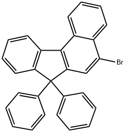 7H-Benzo[c]fluorene, 5-bromo-7,7-diphenyl- Struktur