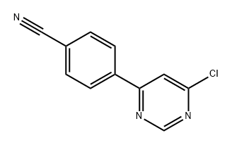 Benzonitrile, 4-(6-chloro-4-pyrimidinyl)- 结构式