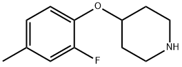 Piperidine, 4-(2-fluoro-4-methylphenoxy)- Structure