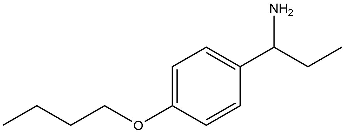 4-Butoxy-α-ethylbenzenemethanamine 结构式