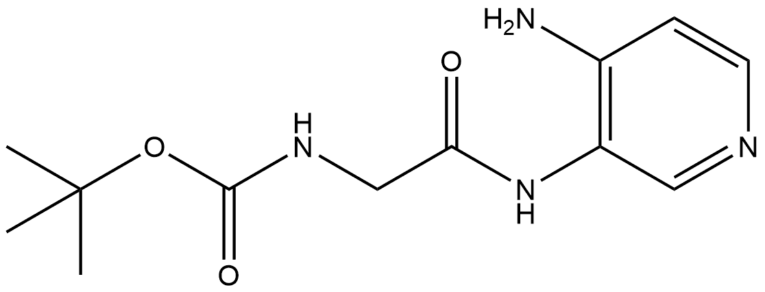 tert-butyl [(4-amino-pyridin-3-ylcarbamoyl)-methyl]-carbamidate,954408-84-5,结构式