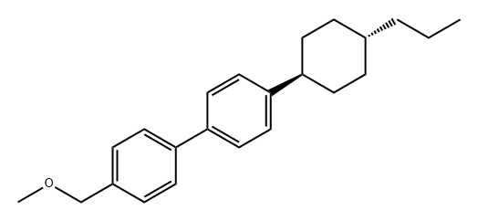 反-4-(甲氧基甲基)-4'-(丙基环己基)-1,1'-联苯 结构式