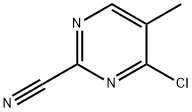 2-Pyrimidinecarbonitrile, 4-chloro-5-methyl- Struktur