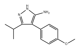 3-Isopropyl-4-(4-methoxyphenyl)-1h-pyrazol-5-amine Structure