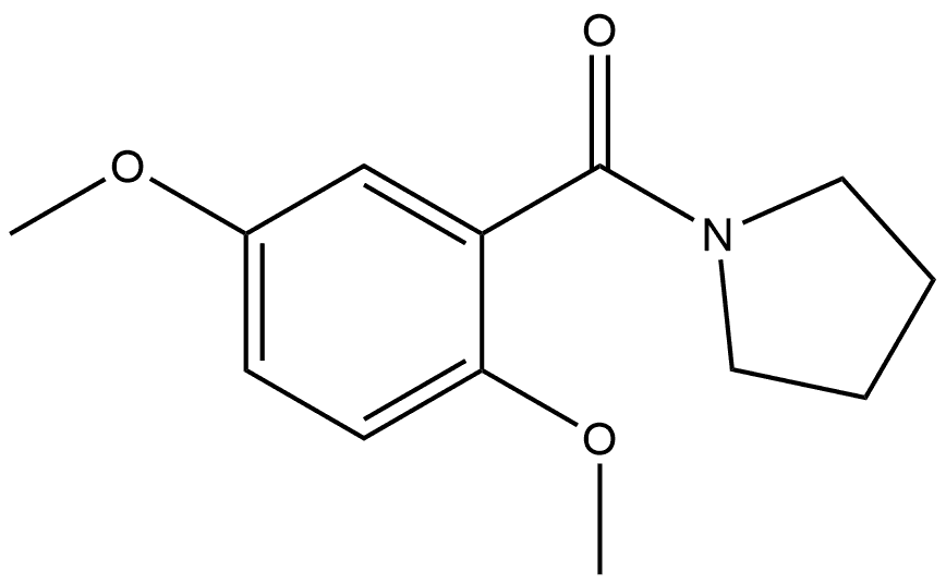 (2,5-dimethoxyphenyl)(pyrrolidin-1-yl)methanone Struktur