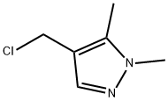 1H-Pyrazole, 4-(chloromethyl)-1,5-dimethyl- 化学構造式