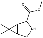 3-Azabicyclo[3.1.0]hexane-2-carboxylic acid, 6,6-dimethyl-, methyl ester Structure
