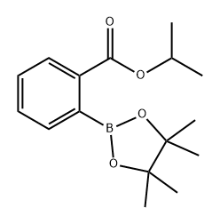 Benzoic acid, 2-(4,4,5,5-tetramethyl-1,3,2-dioxaborolan-2-yl)-, 1-methylethyl ester Structure