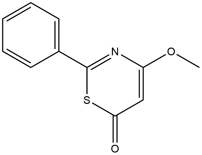 4-Methoxy-2-phenyl-6H-1,3-thiazin-6-one 化学構造式