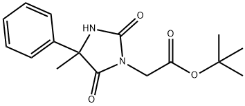 1-Imidazolidineacetic acid, 4-methyl-2,5-dioxo-4-phenyl-, 1,1-dimethylethyl ester 结构式