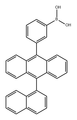 B-[3-[10-(1-萘基)-9-蒽基]苯基]硼酸 结构式