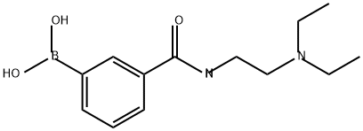 Boronic acid, B-[3-[[[2-(diethylamino)ethyl]amino]carbonyl]phenyl]- Struktur