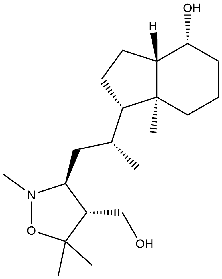 4-Isoxazolidinemethanol, 2,5,5-trimethyl-3-[2-(octahydro-4-hydroxy-7a-methyl-1H-inden-1-yl)propyl]-, [1R-[1α[R*(3S*,4R*)],3aβ,4α,7aα]]- (9CI)