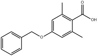 Benzoic acid, 2,6-dimethyl-4-(phenylmethoxy)- Struktur