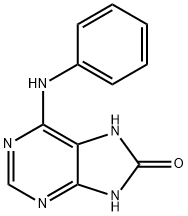 6-(Phenylamino)-1H-purin-8(7H)-one Struktur