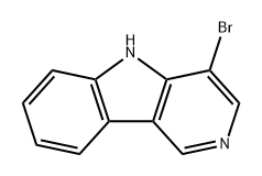 5H-Pyrido[4,3-b]indole, 4-bromo- 化学構造式