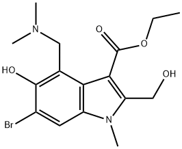 1H-Indole-3-carboxylic acid, 6-bromo-4-[(dimethylamino)methyl]-5-hydroxy-2-(hydroxymethyl)-1-methyl-, ethyl ester|阿比朵尔杂质40