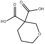 二氢-2H-吡喃-3,3(4H)-二甲酸, 95859-46-4, 结构式