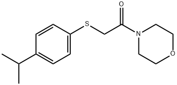 Ethanone, 2-[[4-(1-methylethyl)phenyl]thio]-1-(4-morpholinyl)- Structure