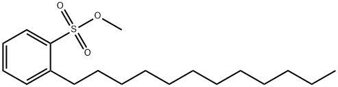 Benzenesulfonic acid, 2-dodecyl-, methyl ester Struktur