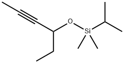 Silane, [(1-?ethyl-?2-?butyn-?1-?yl)?oxy]?dimethyl(1-?methylethyl)?- 结构式