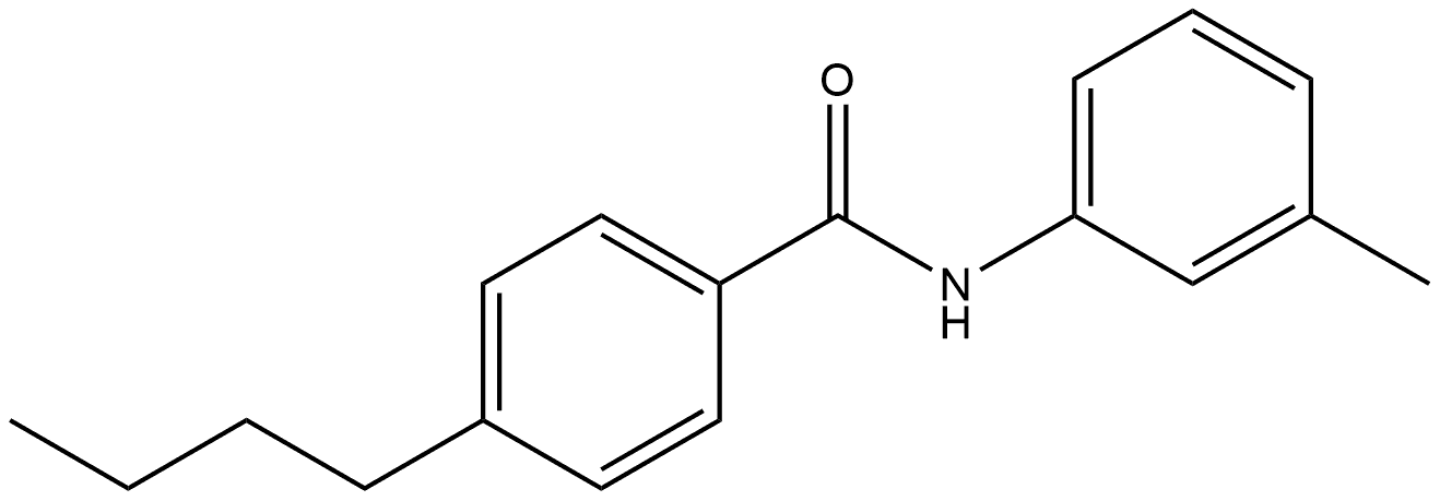 4-Butyl-N-(3-methylphenyl)benzamide 化学構造式