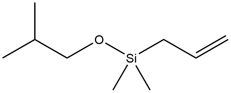 Silane, dimethyl(2-?methylpropoxy)?-?2-?propen-?1-?yl- 化学構造式
