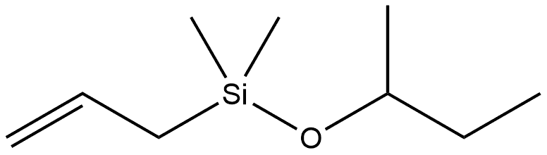 Silane, dimethyl(1-?methylpropoxy)?-?2-?propen-?1-?yl- 化学構造式