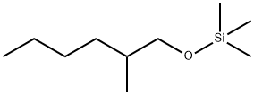Silane, trimethyl[(2-?methylhexyl)?oxy]?- 化学構造式