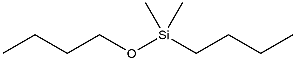 Silane, butoxybutyldimethyl- 化学構造式