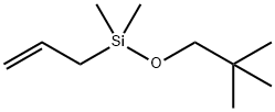 Silane, (2,?2-?dimethylpropoxy)?dimethyl-?2-?propen-?1-?yl- 化学構造式