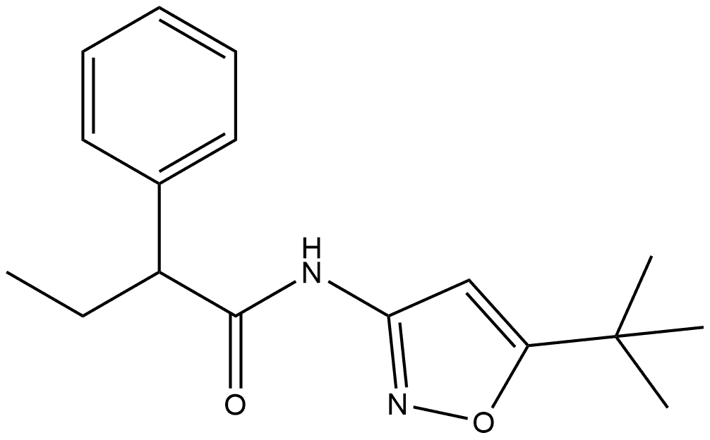 N-(5-(tert-Butyl)isoxazol-3-yl)-2-phenylbutanamide Struktur
